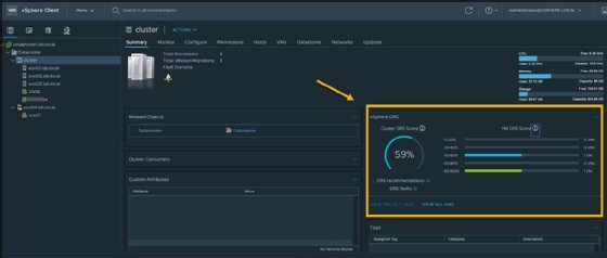 vSphere DRS Score