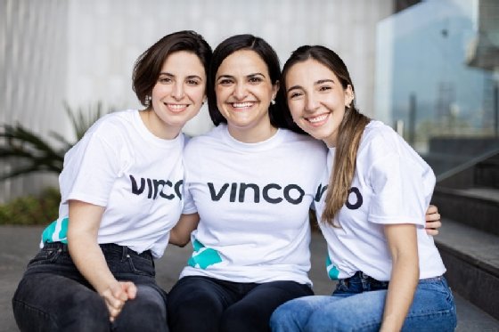 Vinco's co-founders, from left, Sofía Sada, CTO, Lissy Giacoman, CEO, and Miriam Fernandez, COO.