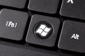 photo of Windows key on a keyboard
