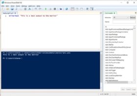 PowerShell pane