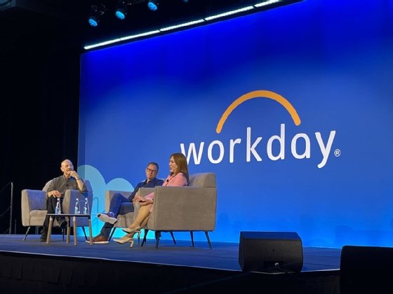 An image of John Boudreau, senior research scientist and professor emeritus at University of Southern California's Marshall School of Business; Neil Jensen, vice president of HCM product strategy at Workday; and Yee-Lin Chong, head of digital solutions, Center of Excellence at Air Liquide's APAC unit.