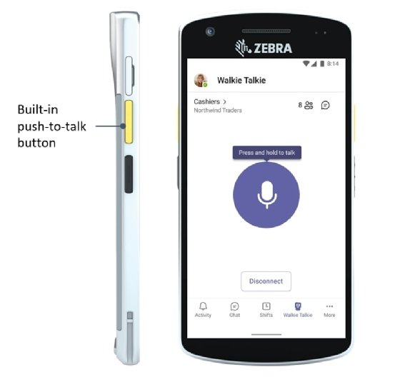 Teams' walkie-talkie feature