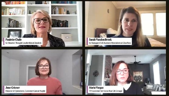 CX leaders webinar zoom screen shot