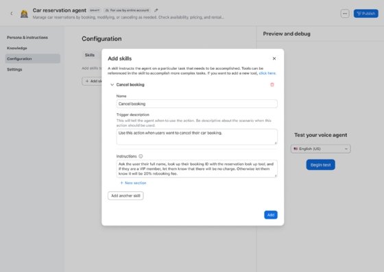Zoom AI agent builder