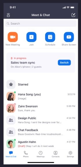 Transferring a Zoom meeting