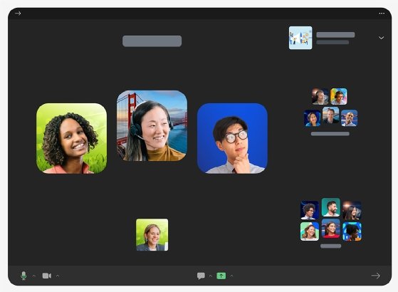 Example screenshot of the Zoom Spots virtual meeting place.