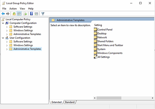 Sub-containers in Administrative Templates